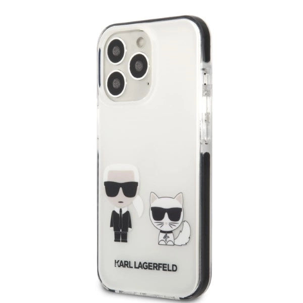 Karl Lagerfeld KLHCP13LTPEKCW iPhone 13 Pro / 13 6.1" hardcase white/white Karl&Choupette