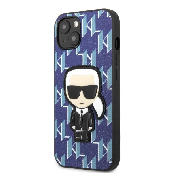 Karl Lagerfeld KLHCP13MPMNIKBL iPhone 13 6.1" hardcase blue/blue Monogram Ikonik Patch