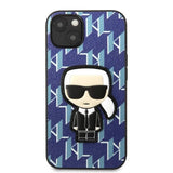 Karl Lagerfeld KLHCP13MPMNIKBL iPhone 13 6.1" hardcase blue/blue Monogram Ikonik Patch
