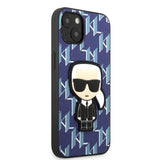 Karl Lagerfeld KLHCP13MPMNIKBL iPhone 13 6.1" hardcase blue/blue Monogram Ikonik Patch