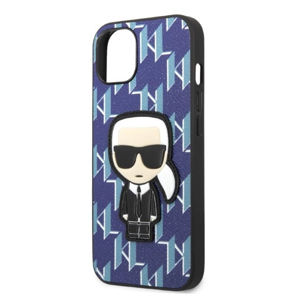 Karl Lagerfeld KLHCP13MPMNIKBL iPhone 13 6.1" hardcase blue/blue Monogram Ikonik Patch
