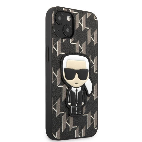Karl Lagerfeld KLHCP13SPMNIKBK iPhone 13 mini 5.4" hardcase black/black Monogram Ikonik Patch