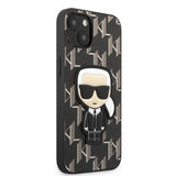 Karl Lagerfeld KLHCP13SPMNIKBK iPhone 13 mini 5.4" hardcase black/black Monogram Ikonik Patch