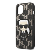 Karl Lagerfeld KLHCP13SPMNIKBK iPhone 13 mini 5.4" hardcase black/black Monogram Ikonik Patch