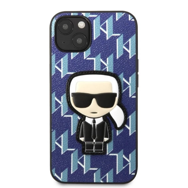 Karl Lagerfeld KLHCP13SPMNIKBL iPhone 13 mini 5.4" hardcase blue/blue Monogram Ikonik Patch