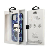 Karl Lagerfeld KLHCP13SPMNIKBL iPhone 13 mini 5.4" hardcase blue/blue Monogram Ikonik Patch