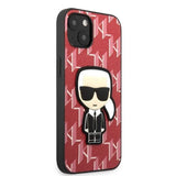 Karl Lagerfeld KLHCP13SPMNIKPI iPhone 13 mini 5.4" hardcase red/red Monogram Ikonik Patch