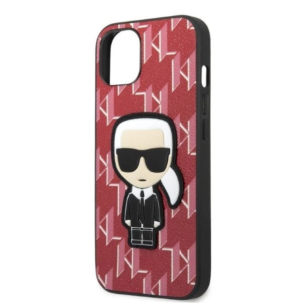 Karl Lagerfeld KLHCP13SPMNIKPI iPhone 13 mini 5.4" hardcase red/red Monogram Ikonik Patch