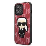 Karl Lagerfeld KLHCP13XPMNIKPI iPhone 13 Pro Max 6.7" hardcase red/red Monogram Ikonik Patch