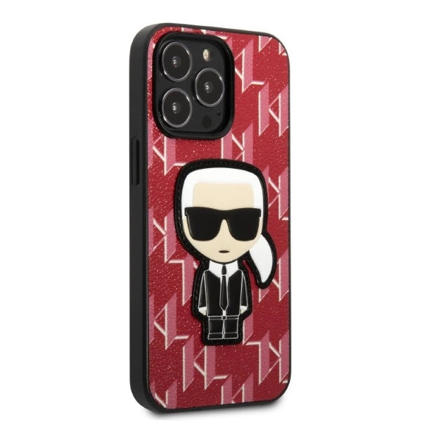 Karl Lagerfeld KLHCP13XPMNIKPI iPhone 13 Pro Max 6.7" hardcase red/red Monogram Ikonik Patch