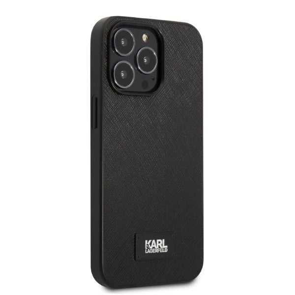 Karl Lagerfeld KLHCP13XSFMP2K iPhone 13 Pro Max 6.7" hardcase black/black Saffiano Plaque