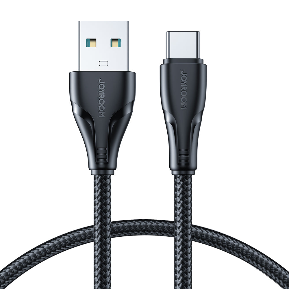Joyroom Surpass Series A11 USB-A / USB-C 3A kabel 0,25 m - sort