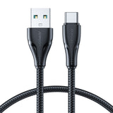 Joyroom Surpass Series A11 USB-A / USB-C 3A kabel 0,25 m - sort