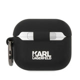 Karl Lagerfeld KLA3RUNCHK AirPods 3 cover sort/sort Silicone Choupette Head 3D