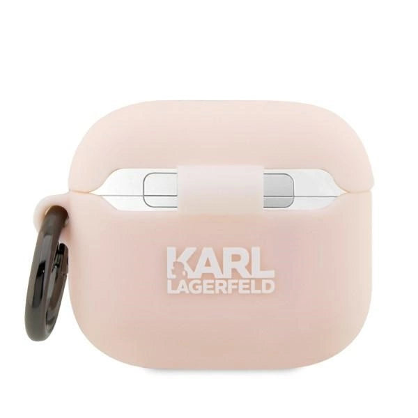 Karl Lagerfeld KLA3RUNCHP AirPods 3 cover lyserød/rosa Silicone Choupette Head 3D