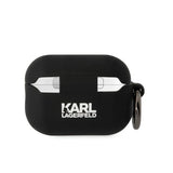 Karl Lagerfeld KLAP2RUNCHK AirPods Pro 2 cover sort/sort Silicone Choupette Head 3D