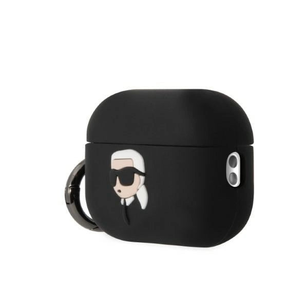 Karl Lagerfeld KLAP2RUNIKK AirPods Pro 2 cover sort/sort Silikon Karl Head 3D