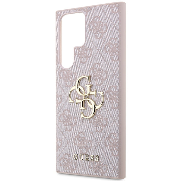 Guess GUHCS23L4GMGPI S23 Ultra S918 pink/pink hardcase 4G Big Metal Logo