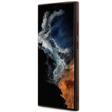 Guess GUHCS23LG4GFBR S23 Ultra S918 brown/brown hard case 4G Metal Gold Logo