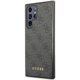 Guess GUHCS23LG4GFGR S23 Ultra S918 grey/grey hardcase 4G Metal Gold Logo