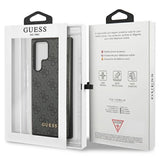Guess GUHCS23LG4GFGR S23 Ultra S918 grey/grey hardcase 4G Metal Gold Logo