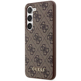Guess GUHCS23SG4GFBR S23 S911 brown/brown hard case 4G Metal Gold Logo