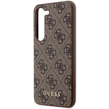 Guess GUHCS23SG4GFBR S23 S911 brown/brown hard case 4G Metal Gold Logo