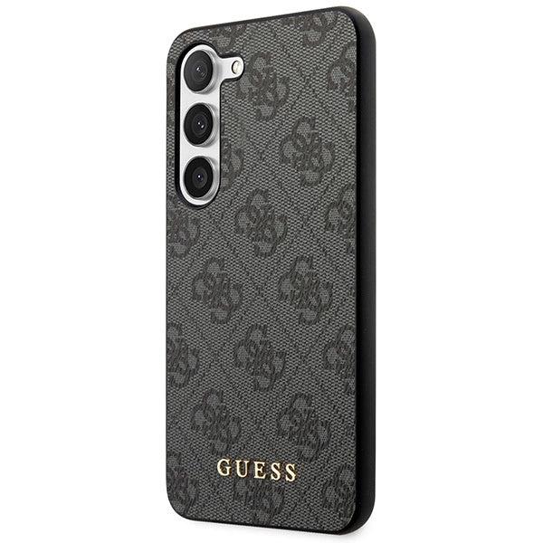 Guess GUHCS23SG4GFGR S23 S911 grey/grey hardcase 4G Metal Gold Logo
