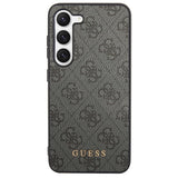 Guess GUHCS23SG4GFGR S23 S911 grey/grey hardcase 4G Metal Gold Logo