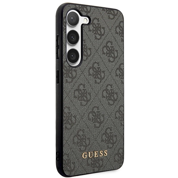 Guess GUHCS23SG4GFGR S23 S911 grey/grey hardcase 4G Metal Gold Logo