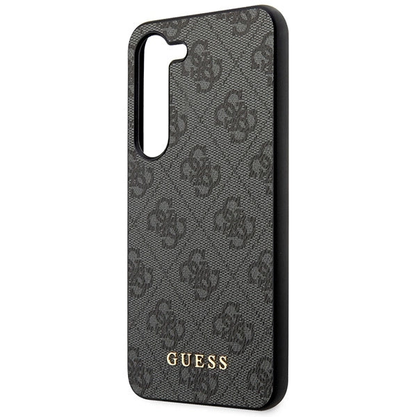 Guess GUHCS23SG4GFGR S23 S911 grey/grey hardcase 4G Metal Gold Logo