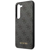Guess GUHCS23SG4GFGR S23 S911 grey/grey hardcase 4G Metal Gold Logo