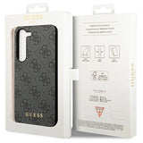 Guess GUHCS23SG4GFGR S23 S911 grey/grey hardcase 4G Metal Gold Logo