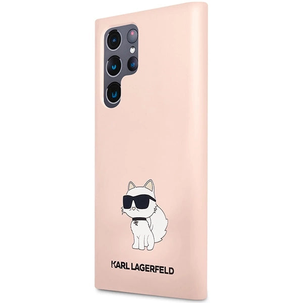 Karl Lagerfeld KLHCS23LSNCHBCP S23 Ultra S918 hardcase pink/pink Silicone Choupette