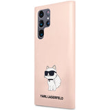 Karl Lagerfeld KLHCS23LSNCHBCP S23 Ultra S918 hardcase pink/pink Silicone Choupette