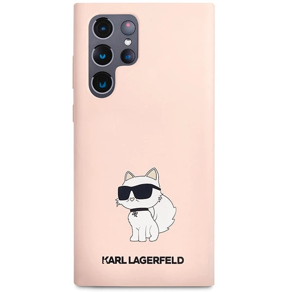 Karl Lagerfeld KLHCS23LSNCHBCP S23 Ultra S918 hardcase pink/pink Silicone Choupette