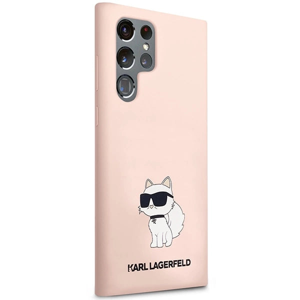 Karl Lagerfeld KLHCS23LSNCHBCP S23 Ultra S918 hardcase pink/pink Silicone Choupette