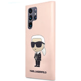 Karl Lagerfeld KLHCS23LSNIKBCP Sam S23 S918 Ultra hardcase pink/pink Silicone Ikonik
