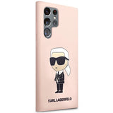 Karl Lagerfeld KLHCS23LSNIKBCP Sam S23 S918 Ultra hardcase pink/pink Silicone Ikonik