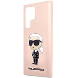 Karl Lagerfeld KLHCS23LSNIKBCP Sam S23 S918 Ultra hardcase pink/pink Silicone Ikonik