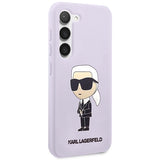 Karl Lagerfeld KLHCS23MSNIKBCU S23+ S916 hardcase purple/purple Silicone Ikonik