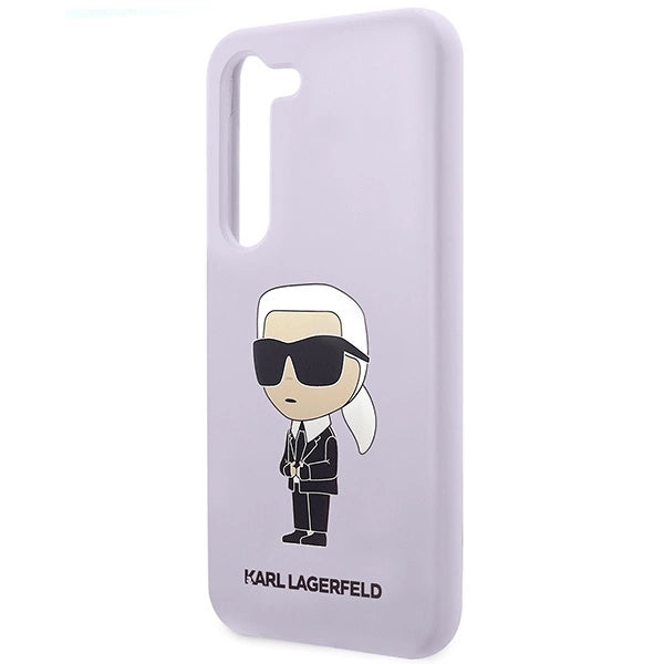 Karl Lagerfeld KLHCS23MSNIKBCU S23+ S916 hardcase purple/purple Silicone Ikonik