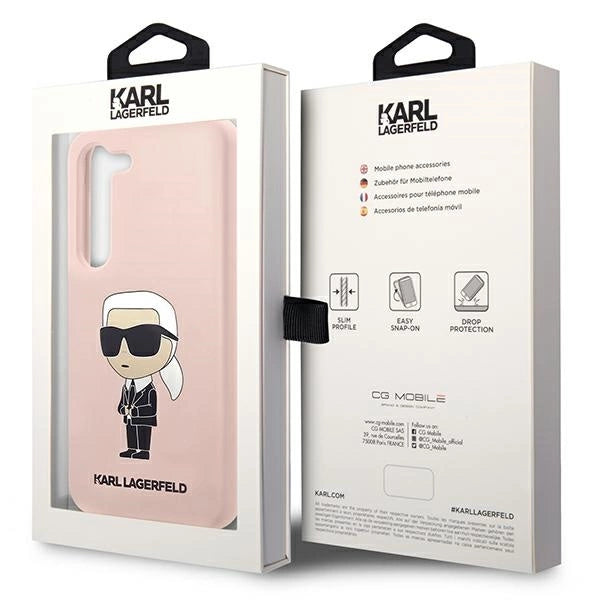Karl Lagerfeld KLHCS23SSNIKBCP S23 S911 hardcase pink/pink Silicone Ikonik