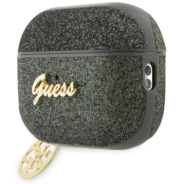 Guess GUAP2GLGSHA AirPods Pro 2 cover grøn/kaki Glitter Flake 4G Charm