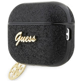Guess GUAP2GLGSHK AirPods Pro 2 cover sort/sort Glitter Flake 4G Charm
