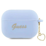 Guess GUAP2LSCHSB AirPods Pro 2 cover blå/blå Silicone Charm Heart Collection