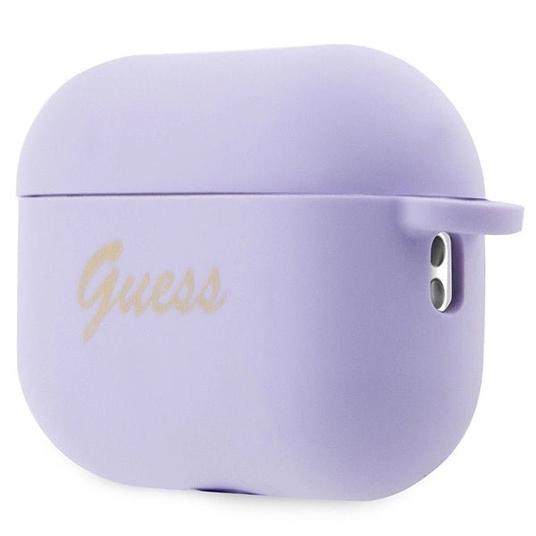 Guess GUAP2LSCHSU AirPods Pro 2 cover lilla/lila Silicone Charm Heart Collection