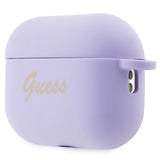 Guess GUAP2LSCHSU AirPods Pro 2 cover lilla/lila Silicone Charm Heart Collection