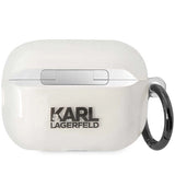 Karl Lagerfeld KLAP2HNIKTCT Airpods Pro 2 cover gennemsigtigt Ikonik Karl Lagerfeld