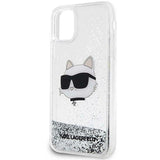 Karl Lagerfeld KLHCN61LNCHCS iPhone 11/ XR silver/silver hardcase Glitter Choupette Head